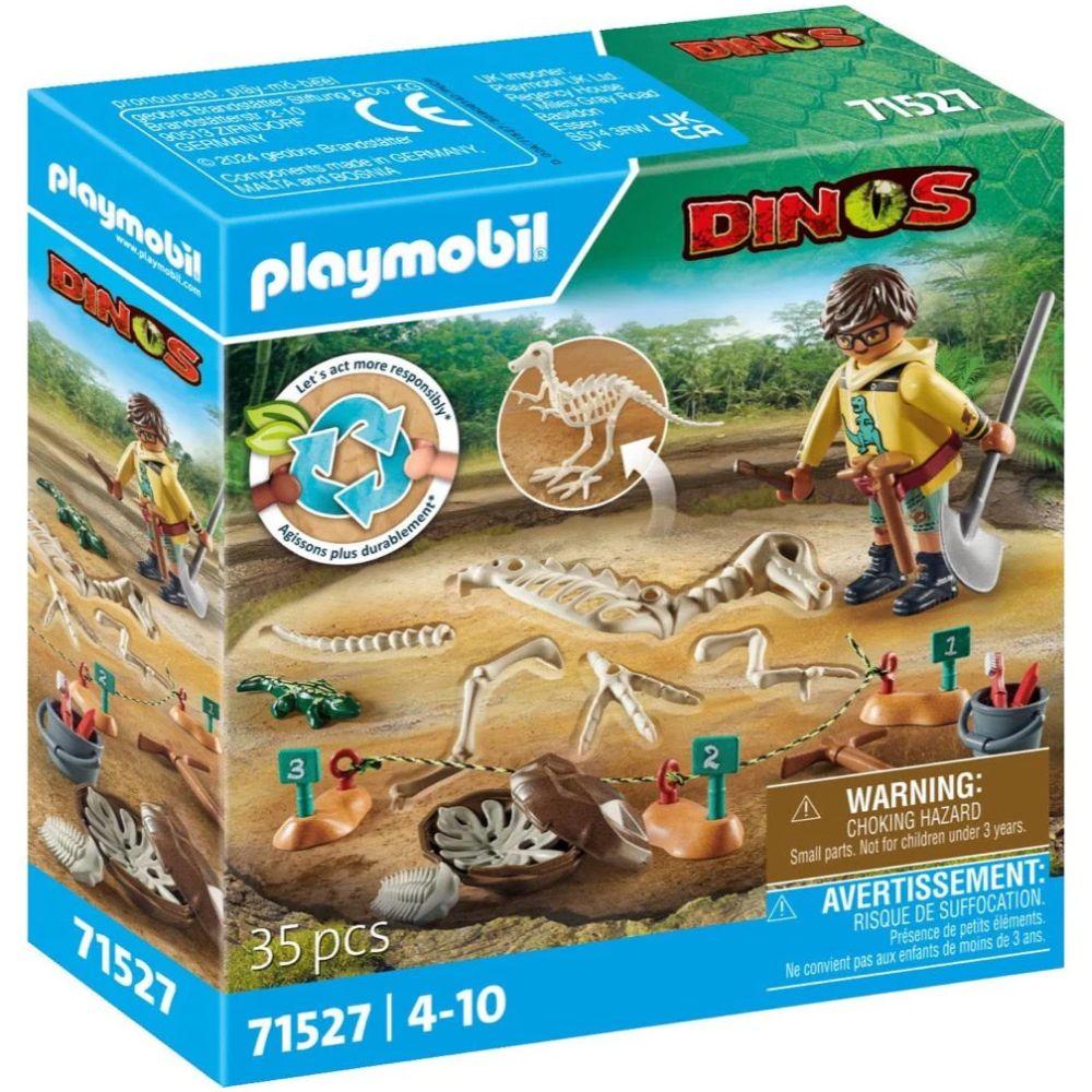 Playmobil Archaeological Dig With Dinosaur Skeleton