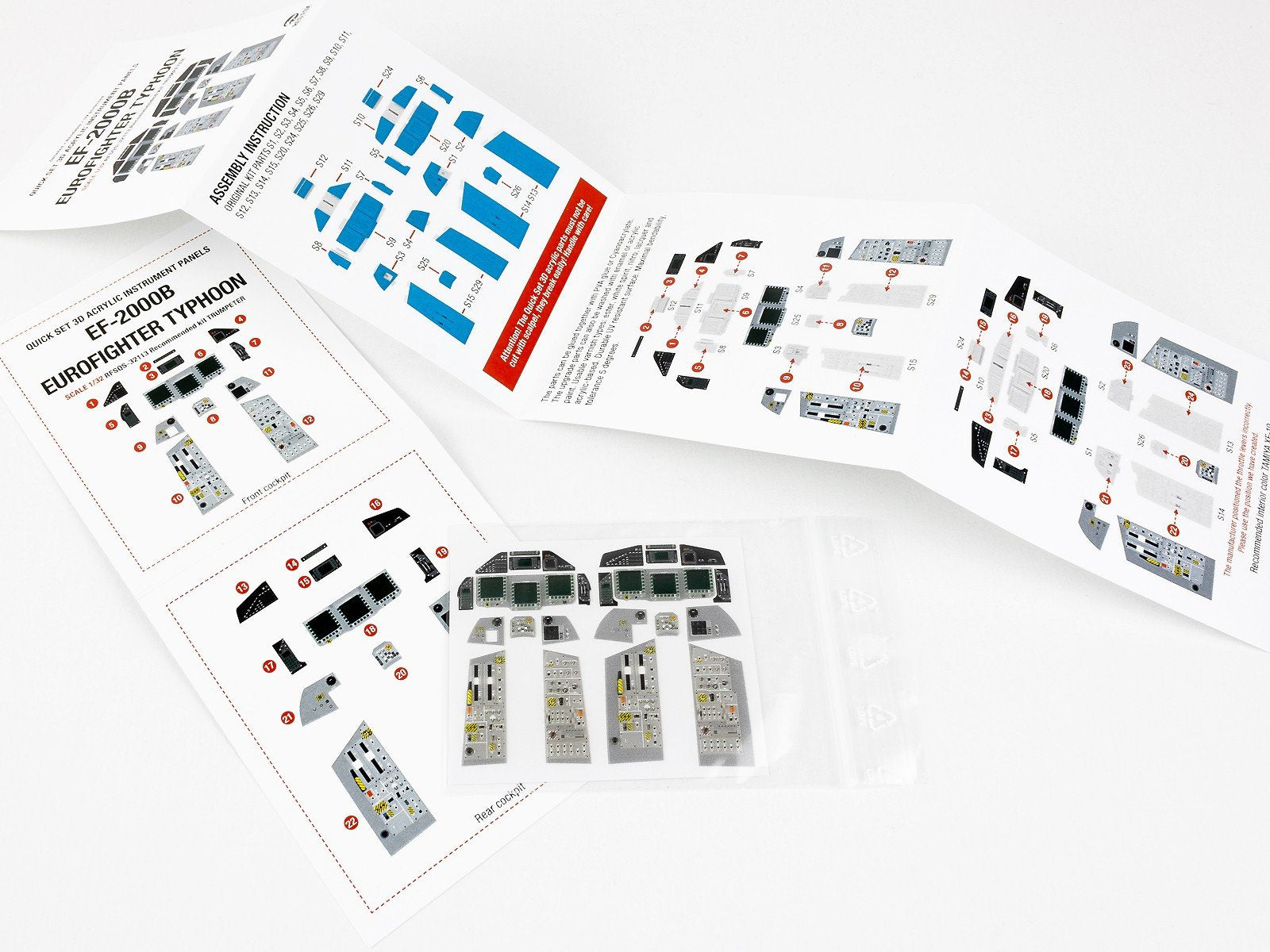 RED FOX STUDIO, 1:32 EF-2000B Eurofighter Typhoon (for Trumpeter kit)