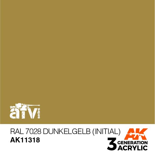 AK Interactive Acrylic RAL 7028 Dunkelgelb (Initial)