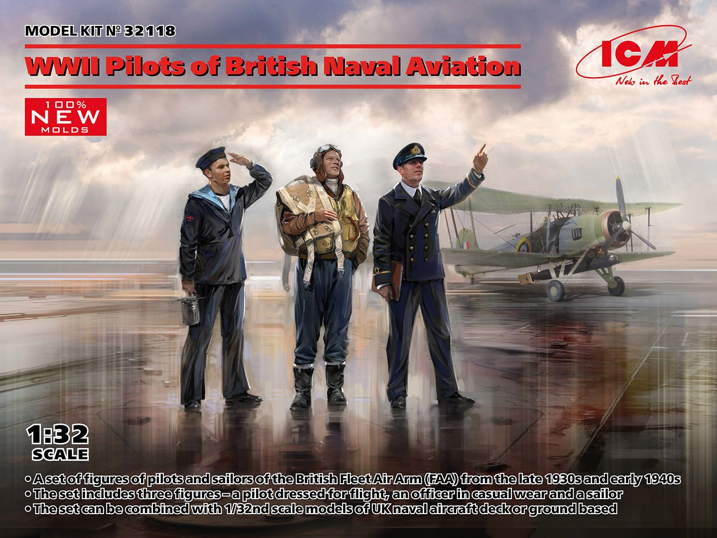 ICM 1:32 WWII Pilots of British Naval Aviation