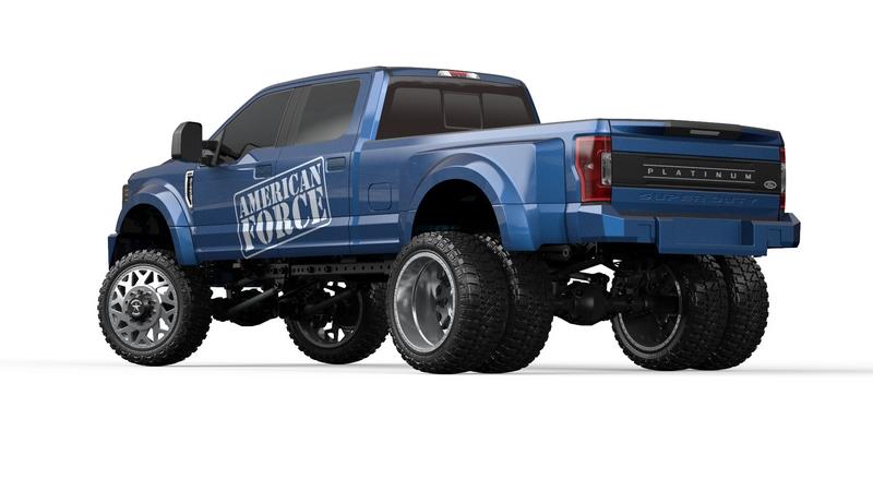 CEN 1/10 Ford F450 SD Custom Truck RTR Blue, Upgraded: Redcat T/X