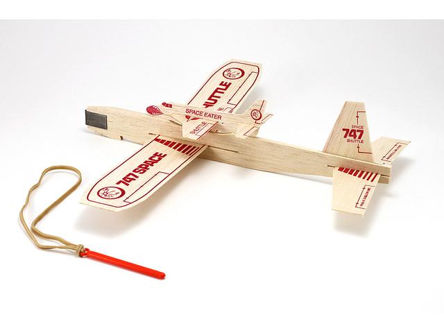 Guillows Catapult Glider 300mm WS w/Piggy back Shuttle Plane