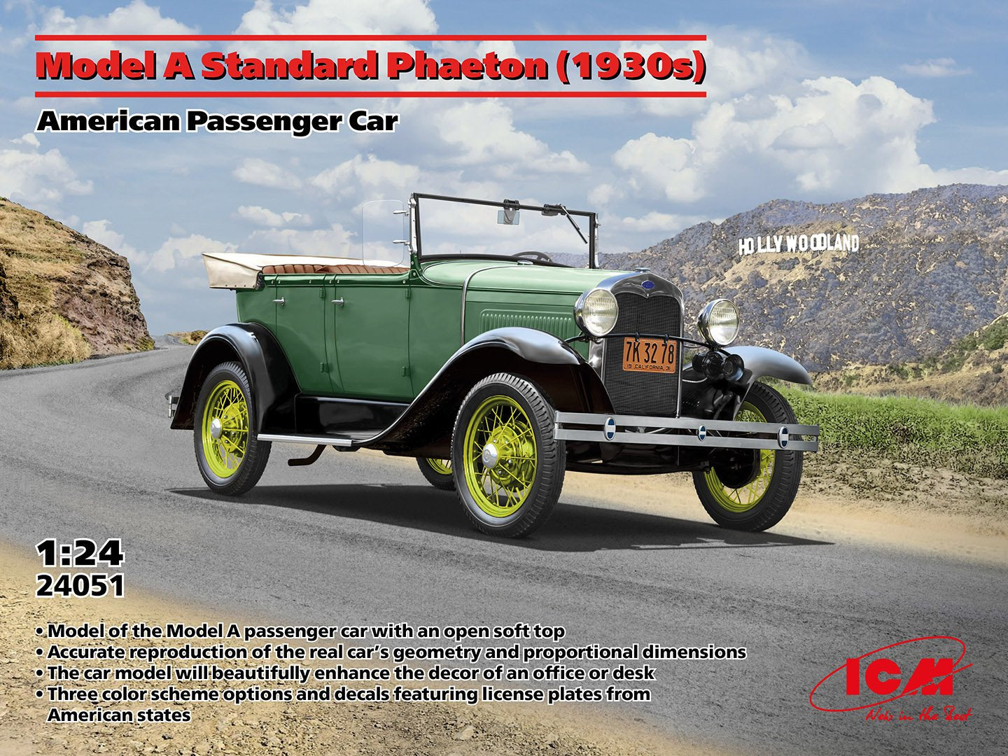 ICM 1:24 Model A Standard Phaeton 1930s