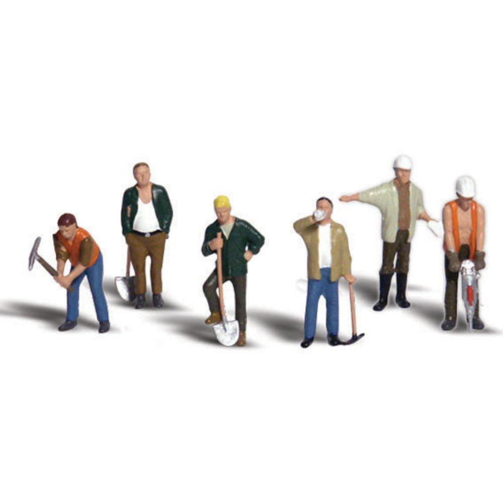 Woodland Scenics Road Crew, 6 Figures, HO Scale