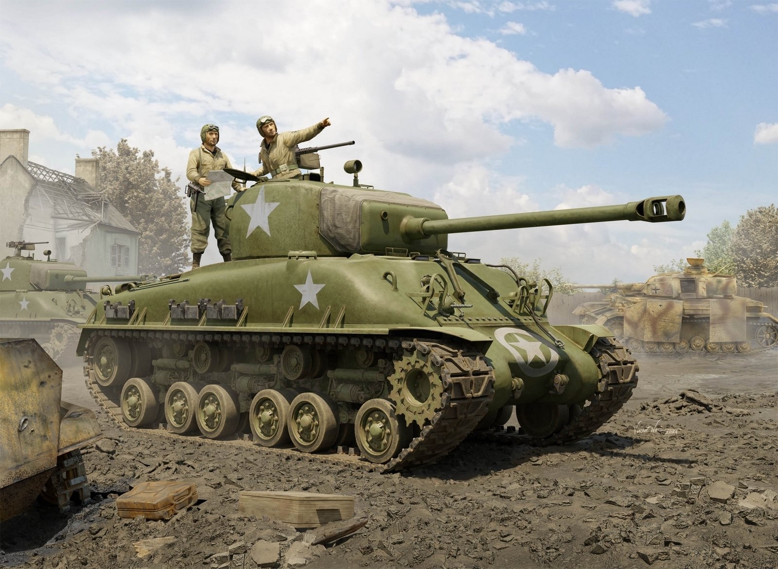 I Love Kit 1:16 M4A1E8 Medium Tank