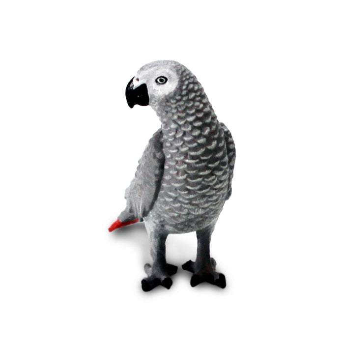 Safari Ltd African Grey Parrot Toy Figure