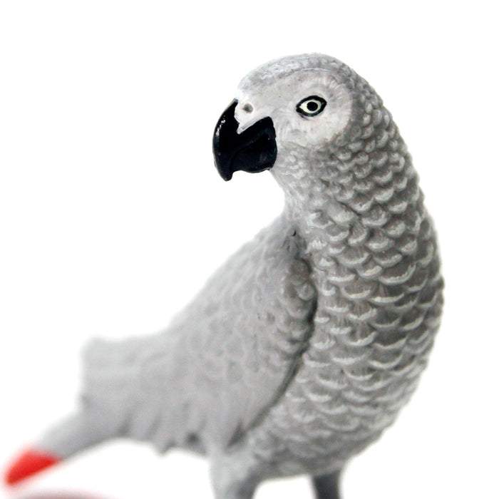 Safari Ltd African Grey Parrot Toy Figure