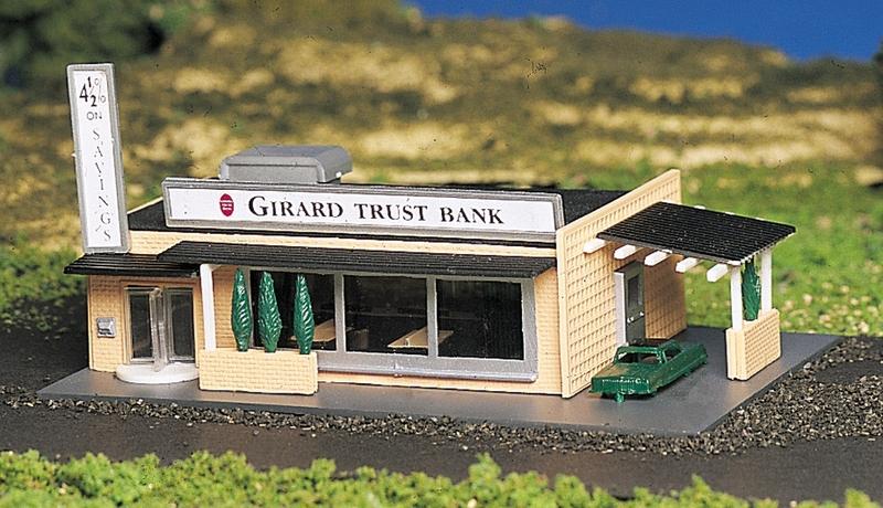 Bachmann Drive In Bank, N Scale