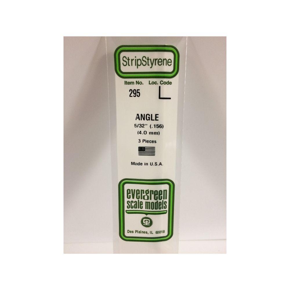 Evergreen Plastic Angle .156(4.0 Mm) (3)