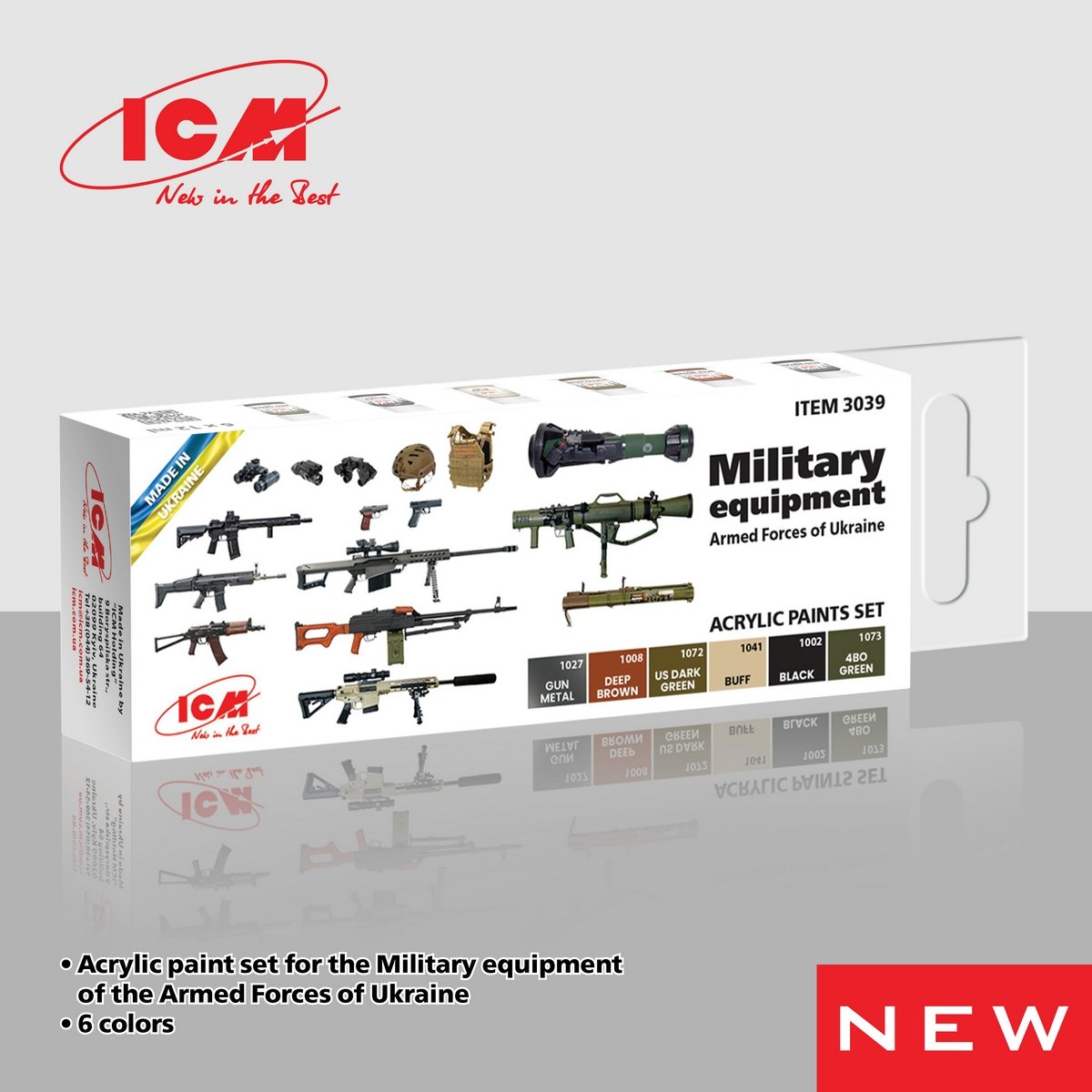 ICM Paint Set Ukraine Military Equipment