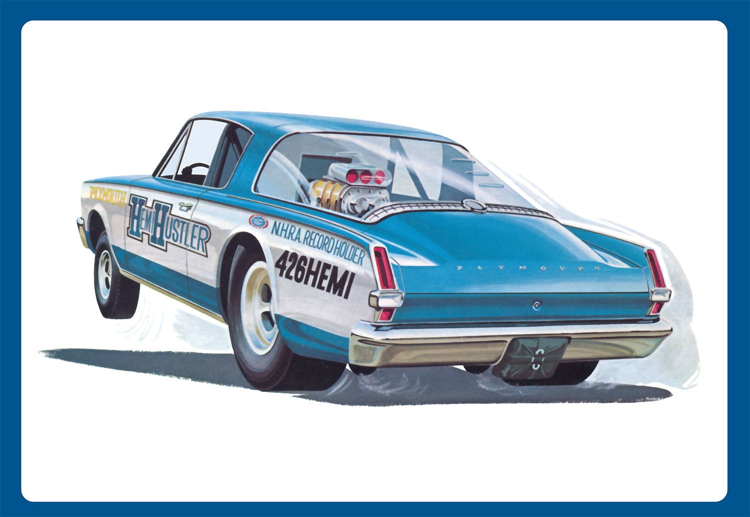 AMT 1:25 1966 Plymouth Barracuda Funny Car "Hemi Hustler"