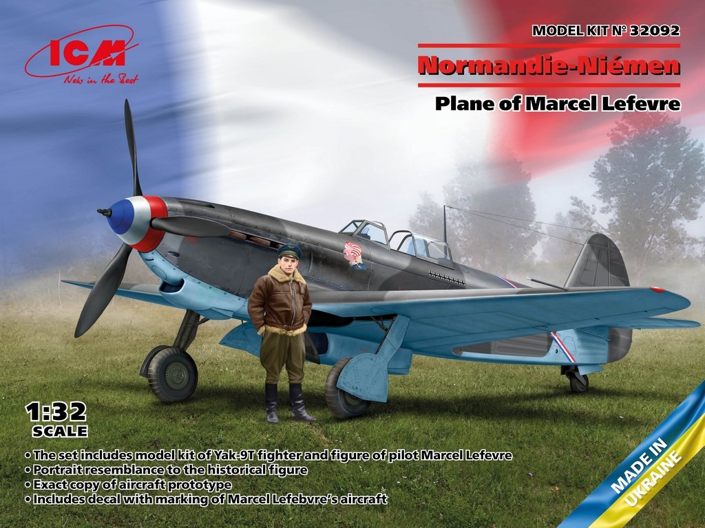 ICM 1:32 Yak-9T of pilot Marcel Lefevre