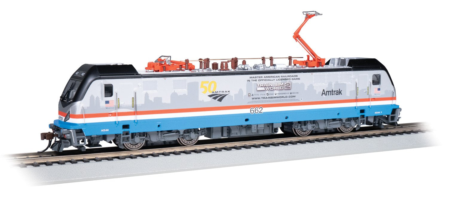 Bachmann Amtrak #662 'Train Sim' SiemensACS-64 Elec Loco DCC/Sound HO