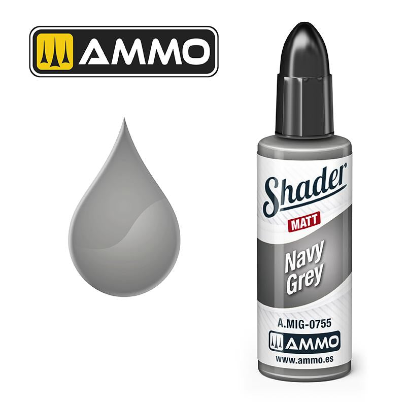 Ammo Matt Shader Navy Grey 10ml