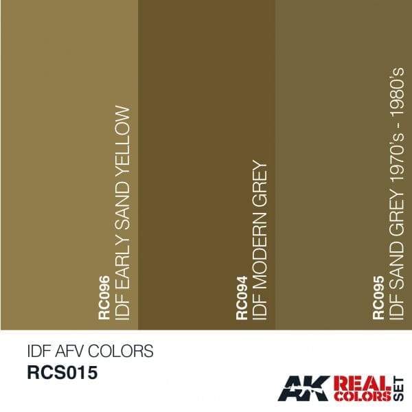 AK Interactive Real Colours Idf Afv Colours Set