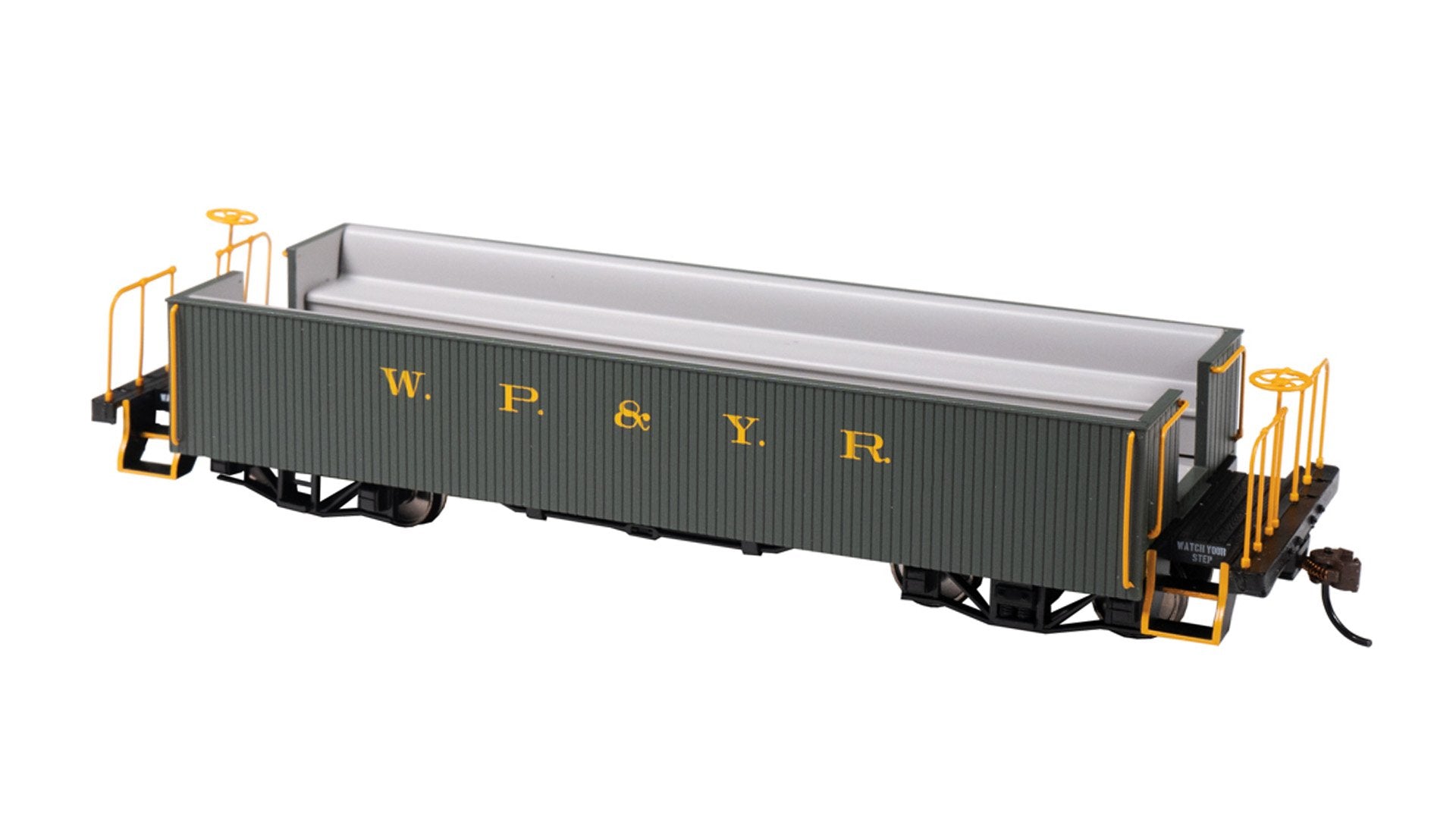 Bachmann Wood Gondola Style Excursion Car, White Pass & Yukon. On30