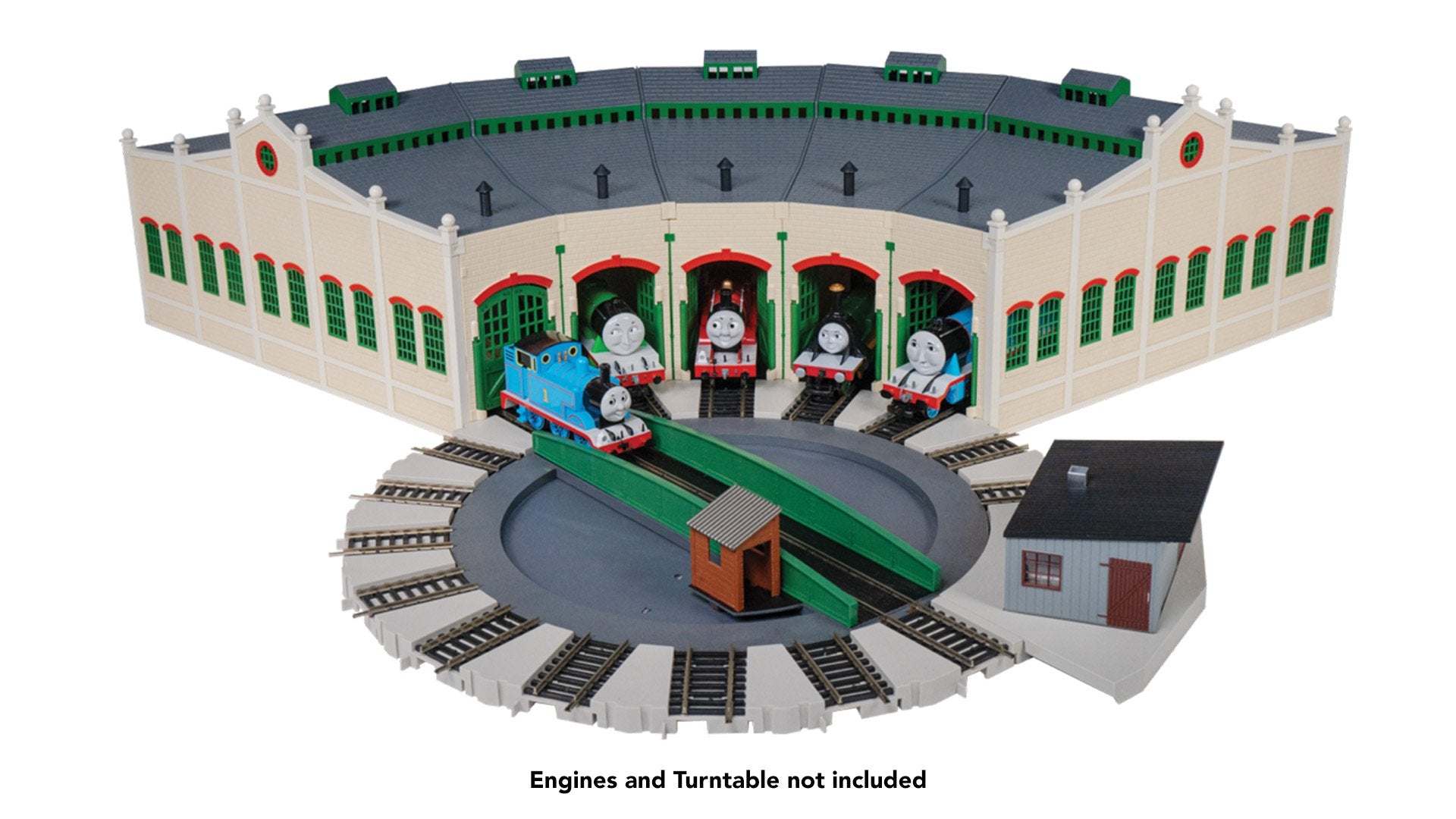 Bachmann Tidmouth Sheds w/Steel Alloy E-Z Track, Thomas & Friends, HO