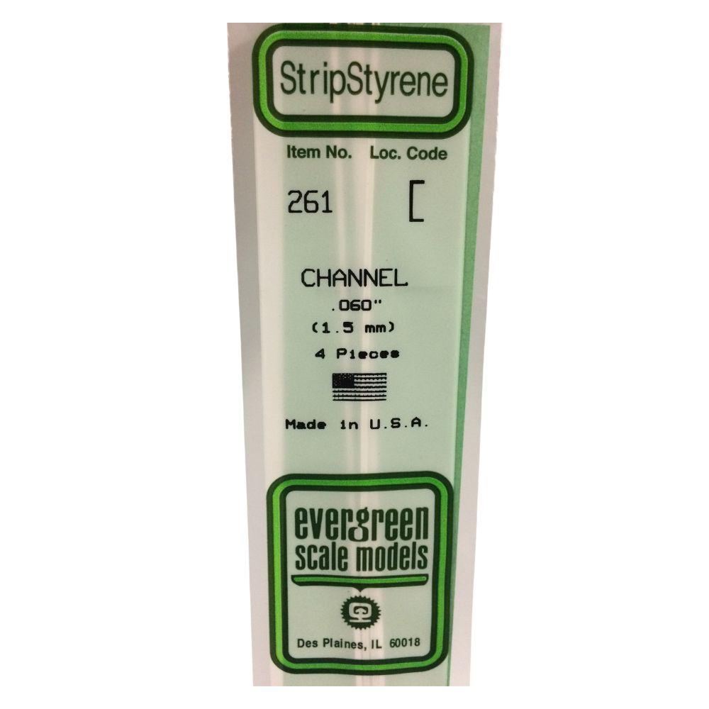 Evergreen Plastic Channel .060(1.5 Mm)-4