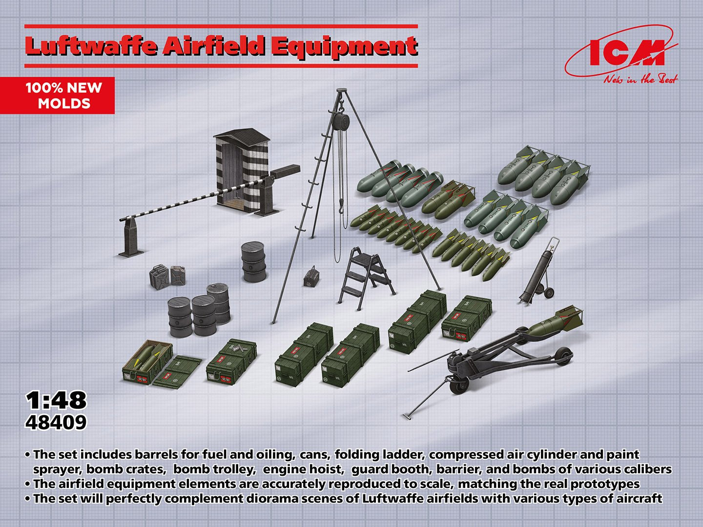 ICM 1:48 LW Airfield Equipment