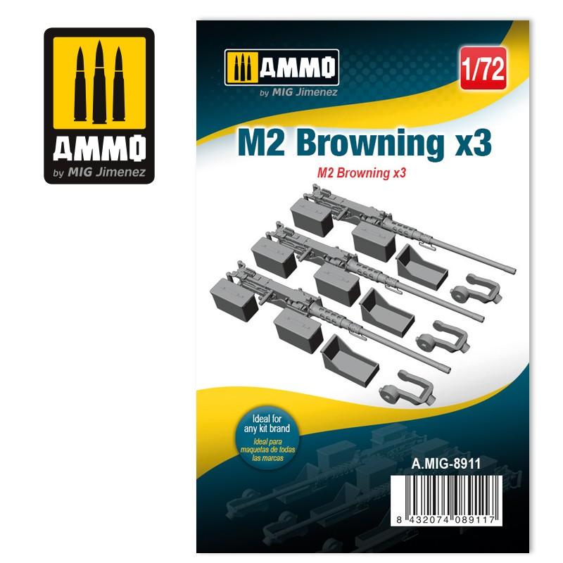 Ammo 1:35 M2 Browning x3