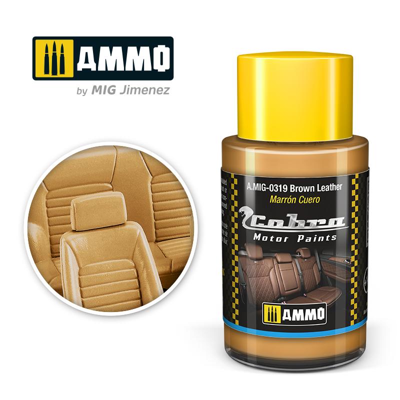 Ammo Cobra Motor Brown Leather 30ml