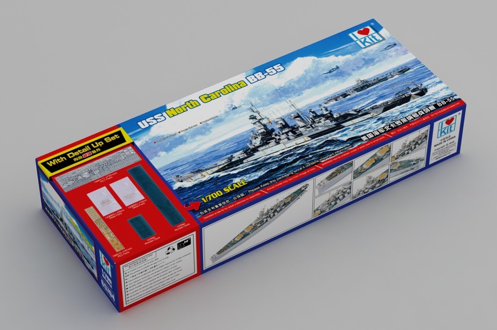 I Love Kit 1:700 Top Grade North Carolina BB-55