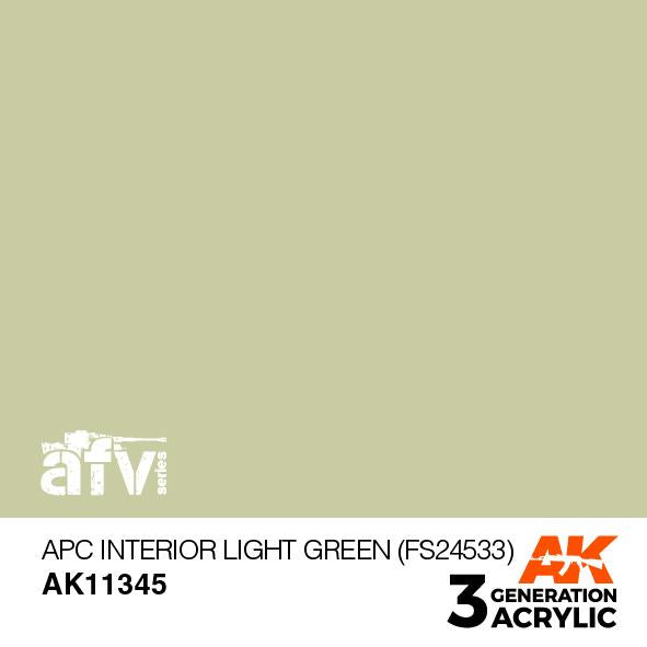 AK Interactive Acrylic Apc Interior Light Green (FS24533)