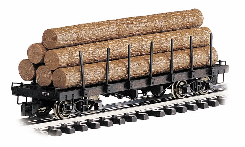 Bachmann Flat Car w/Logs, G Scale