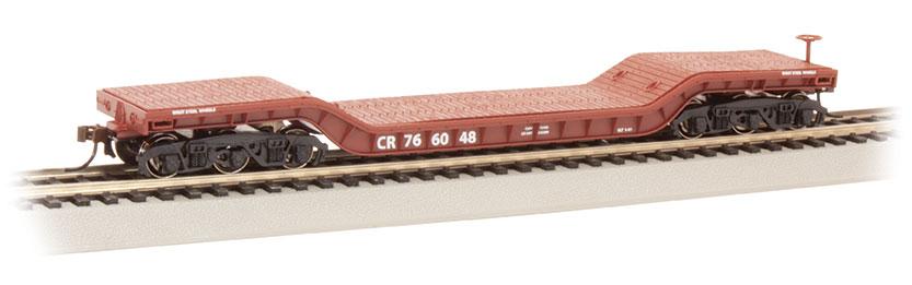 Bachmann Conrail #766048 52ft Centre Depressed Flatcar. HO Scale