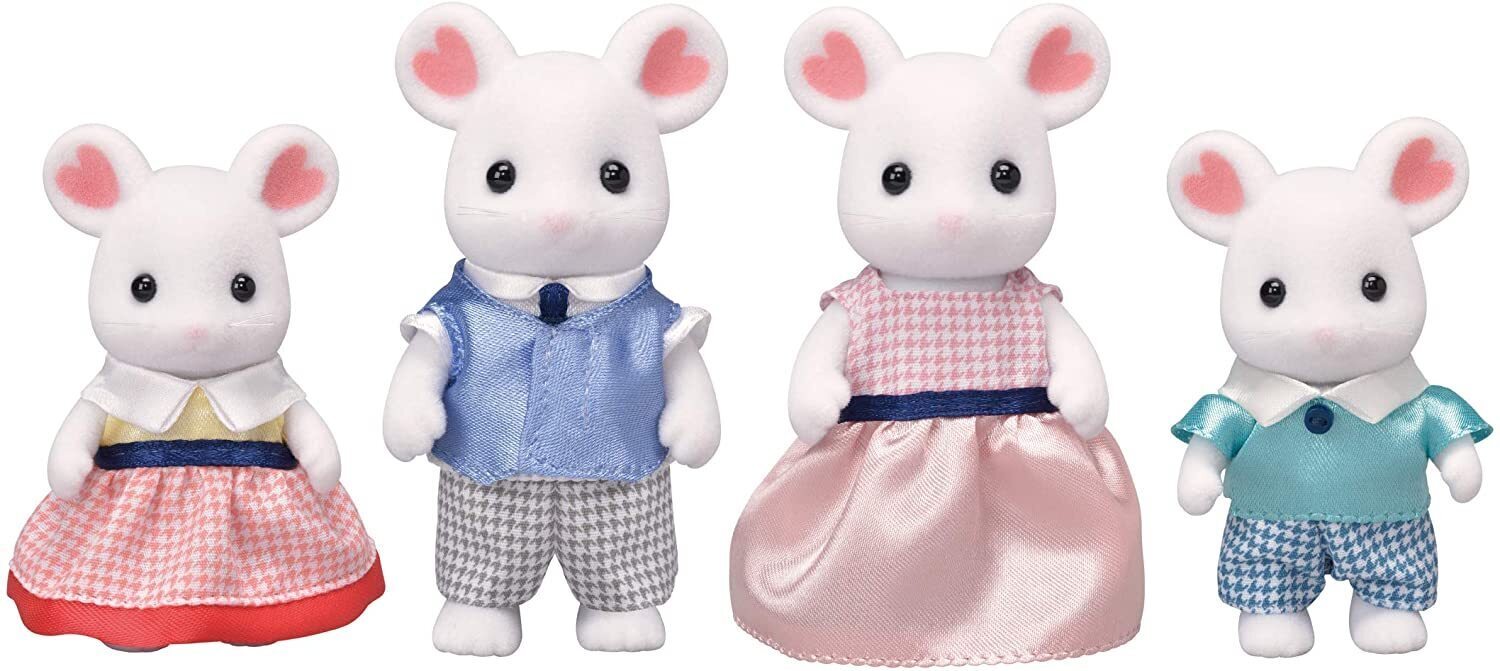 Sylvanian Families Marshmallow Mouse Family