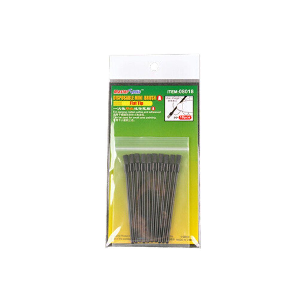 Master Tools Disposable Mini Flat Brush10 pcs Disposable