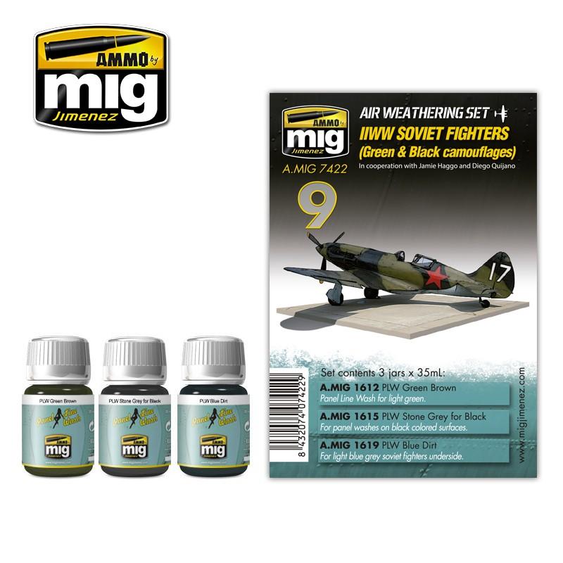 Ammo WWI Soviet Airplanes (Green & Black-Camo) Set