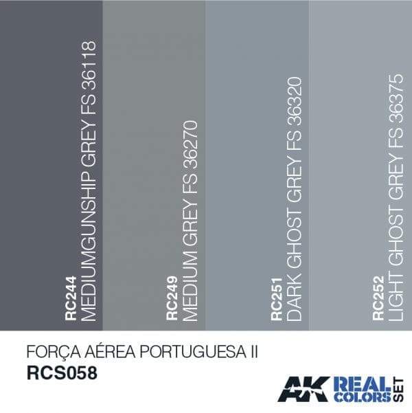 AK Interactive Real Colours Força AéreaPortuguesa Ii Set