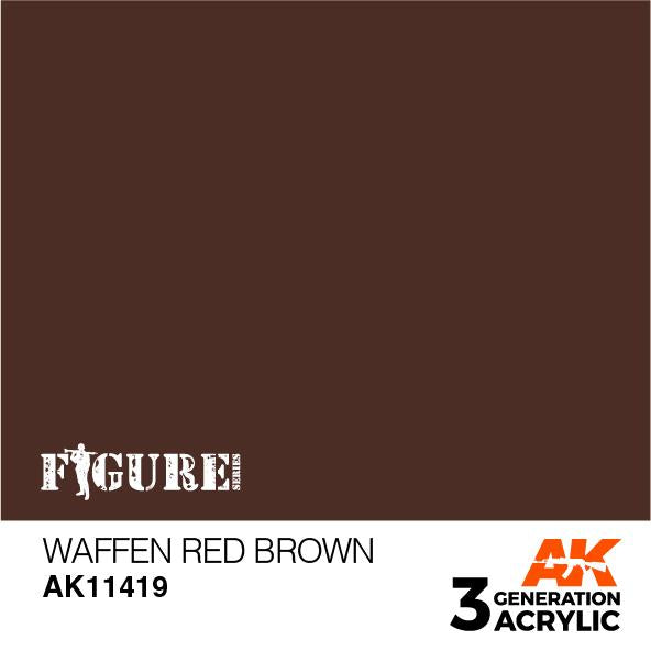 AK Interactive Acrylic Waffen Red Brown