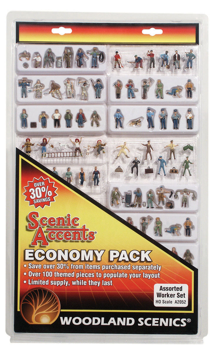 Woodland Scenics Ho Assorted Workers Economy Pk