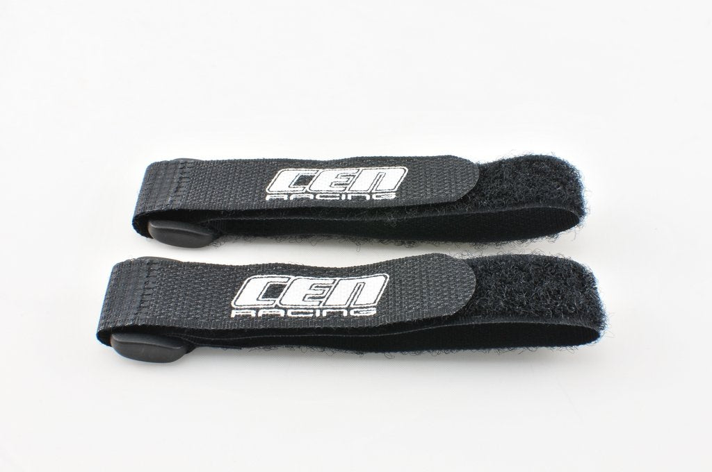 Cen Racing Battery Straps (Black, Pair)