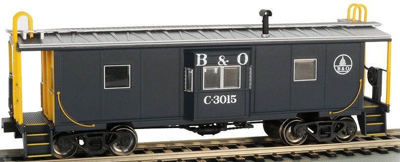 Bachmann B&O #C3015 Bay Window w/Roof Walk Caboose, HO Scale