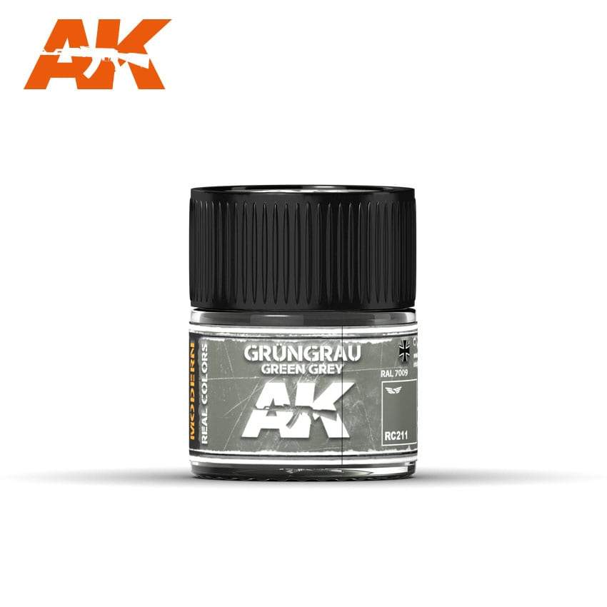 AK Interactive Real Colours Grüngrau-Green Grey RAL 7009 (Modern) 10ml