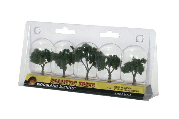 Woodland Scenics 1 1/4In - 2In Rm Real Med Gr 5/Pk *