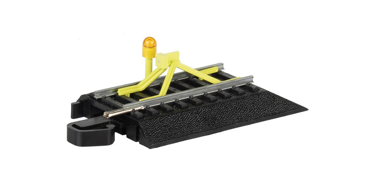 Bachmann, Steel Alloy E-Z Track, Flashing LED Bumper, HO Scale