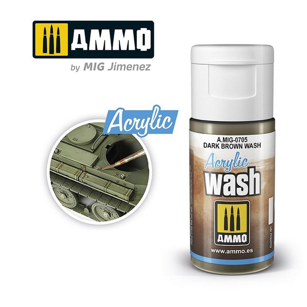 Ammo Acrylic Wash Dark Brown