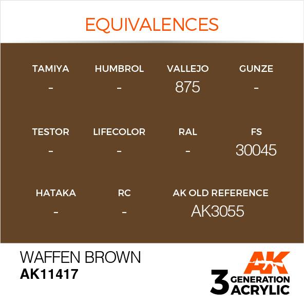 AK Interactive Acrylic Waffen Brown