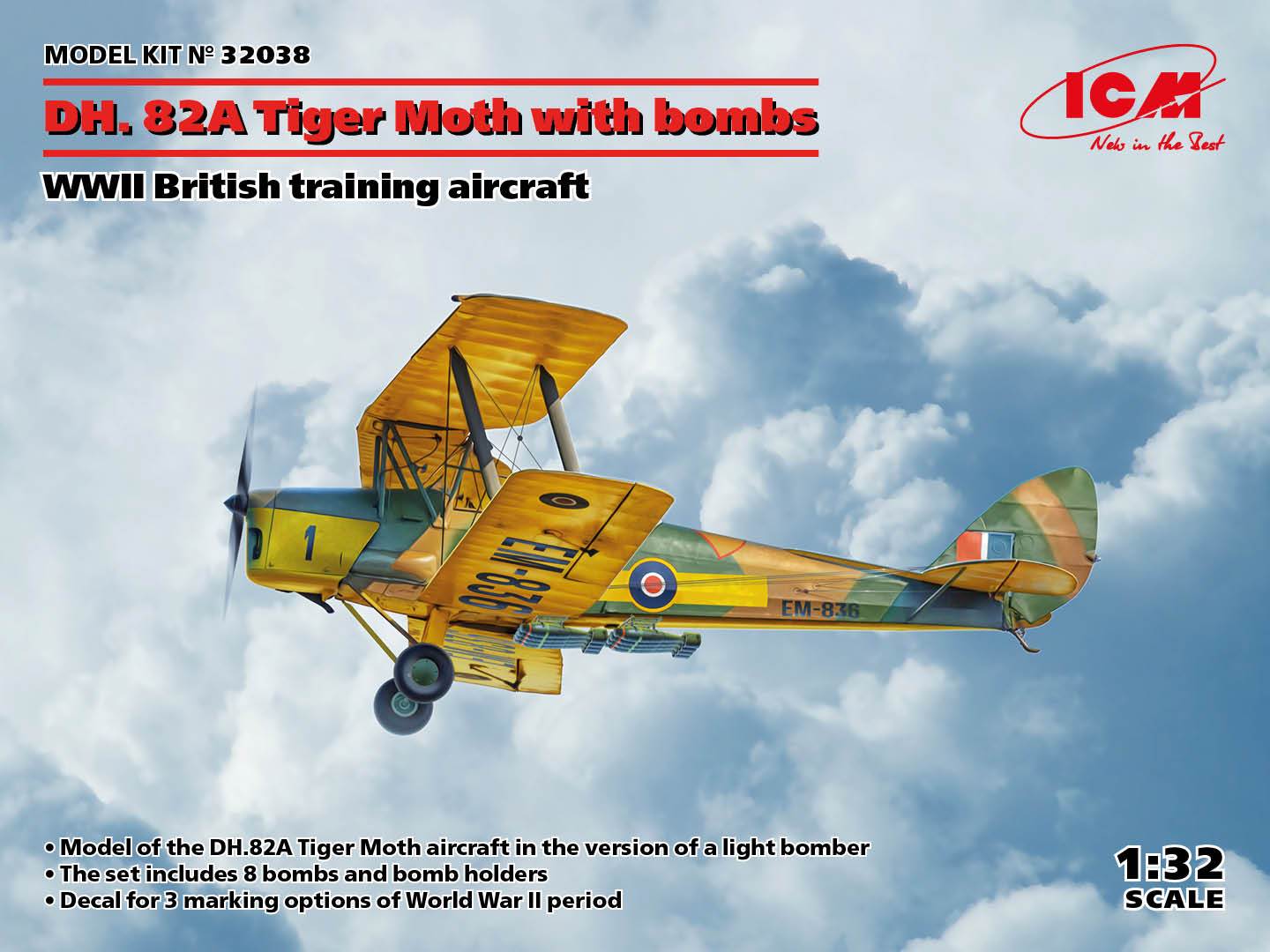 ICM 1:32 DH 82A Tiger Moth