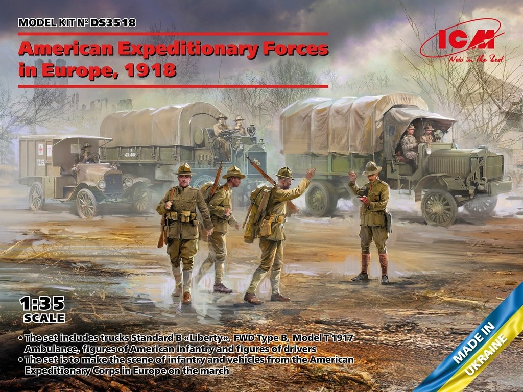 ICM 1:35 American Expeditionary Forces in Europe 1918