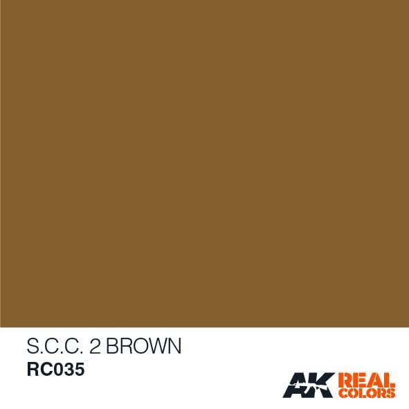 AK Interactive Real Colours S.C.C. 2 Brown  10ml