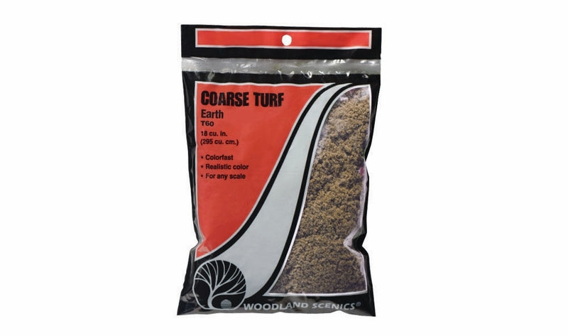 Woodland Scenics Earth Coarse Turf (Bag)