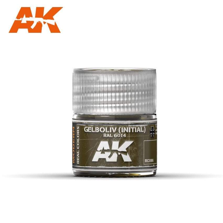 AK Interactive Real Colours Gelboliv (Initial)  RAL 6014  10ml