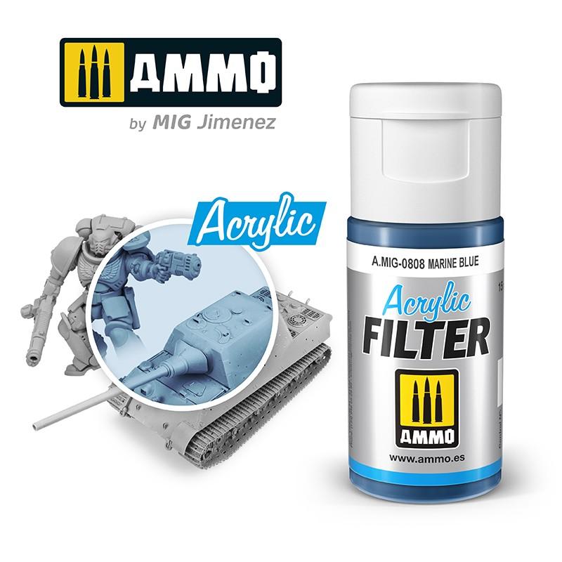 Ammo Acrylic Filter Marine Blue