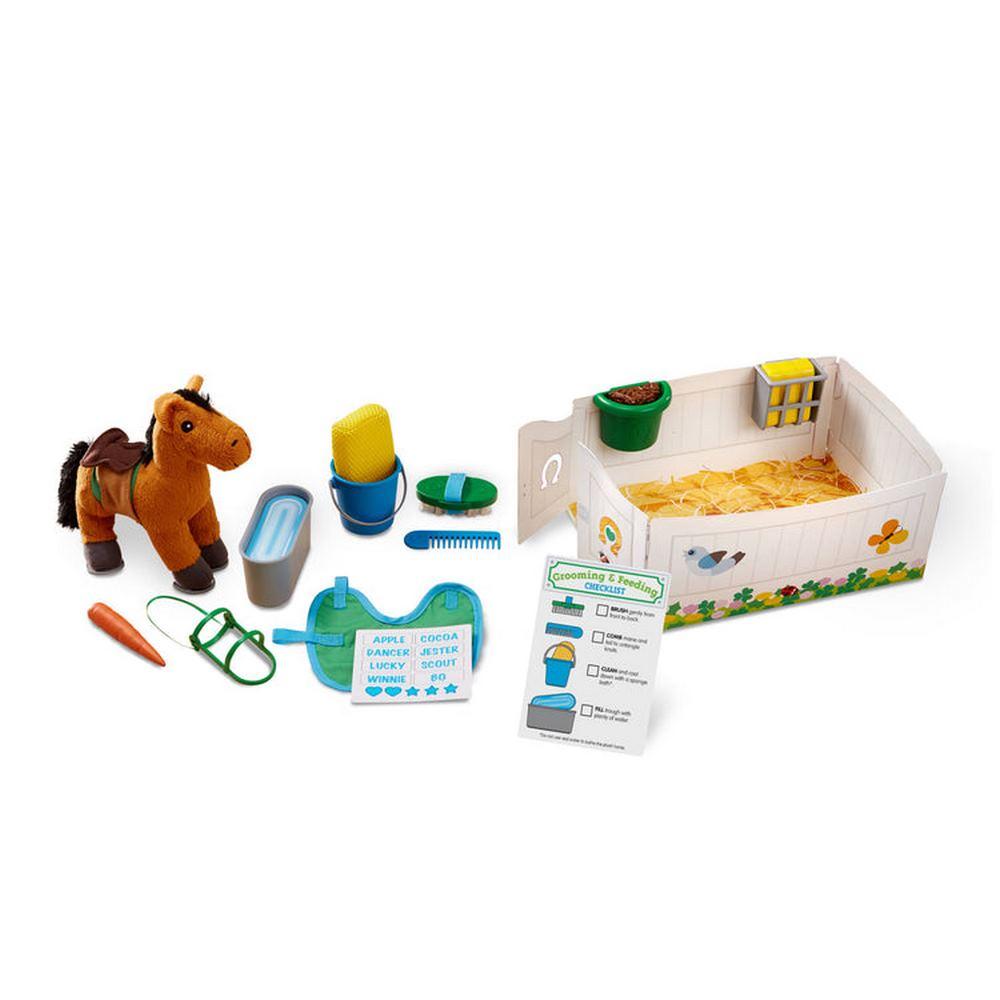 Melissa and Doug Feed & Groom Horse CarePlay Set