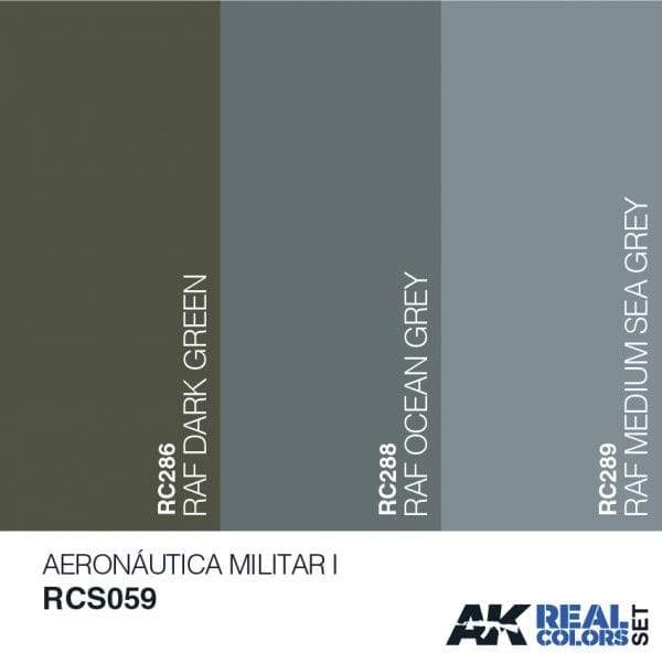 AK Interactive Real Colours AeronauticaMilitar I Set